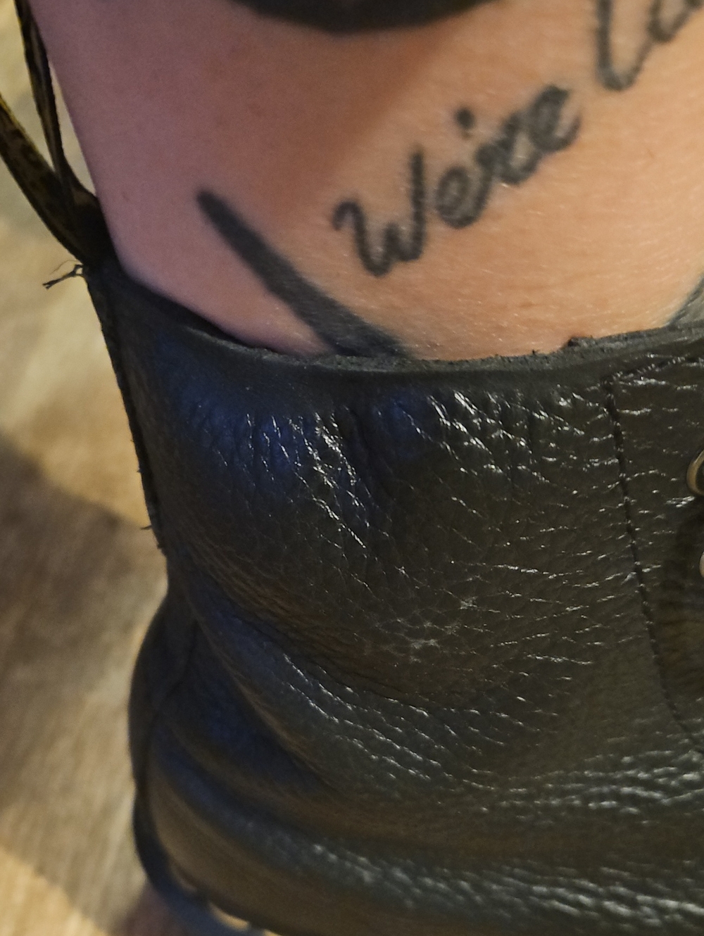 Dr. Martens Black Leather Sinclair Platforms - Picture 14 of 16